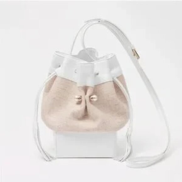 NWT | In package Adeam Kimono bag Cream and White Mini Bag with Textured Design - Picture 1 of 9